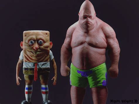 Disturbing images show what SpongeBob would look like as a human | Mashable