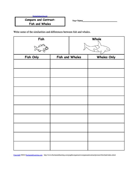 Compare And Contrast Diagram Template | HQ Template Documents