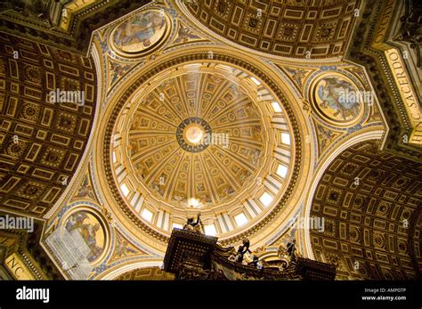 Interior of the dome of St. Peter's Basilica, Vatican, Italy Stock Photo - Alamy