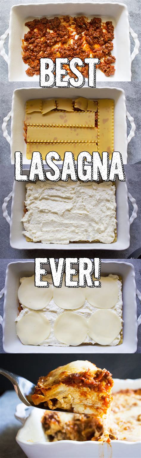 Lasagna, easy lasagna recipe, no boil, ricotta, beef, ricotta cheese, cheesy, cheese - Coco and Ash