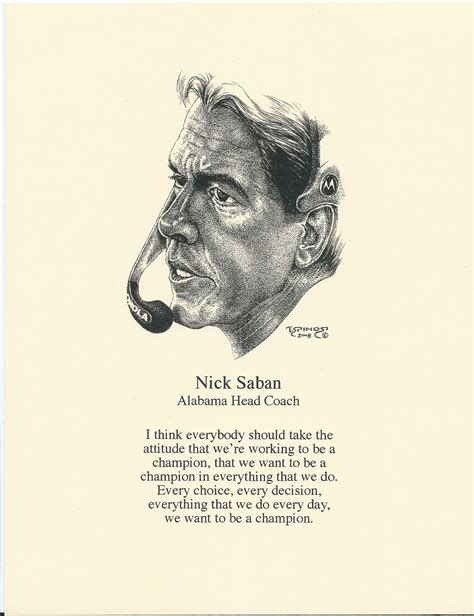 Nick Saban Quote print | The Beveled Edge