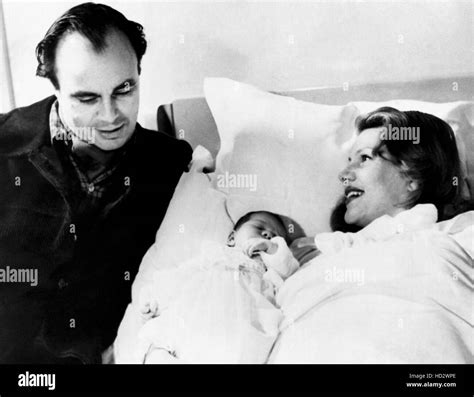 Prince Aly Khan, left, and Rita Hayworth, with their daughter, Yasmin Aga Khan, at hospital in ...