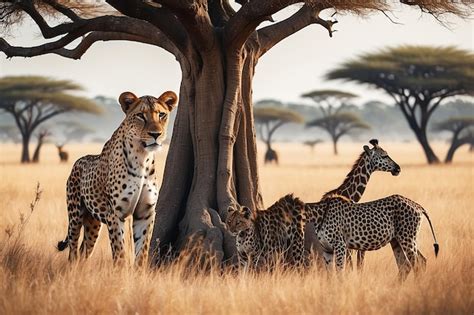 Premium Photo | African savannah animals