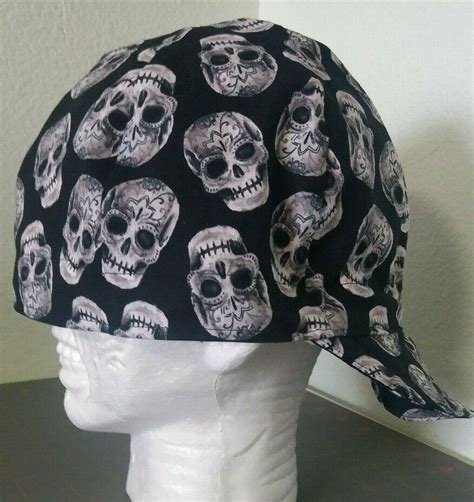 Welders Hat Welding Cap Do Rag Skulls Black White 7 1/4 Biker Pipefitter IBEW #Hogiesgurl # ...