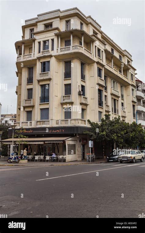 French colonial architecture, Casablanca, Morocco Stock Photo ...