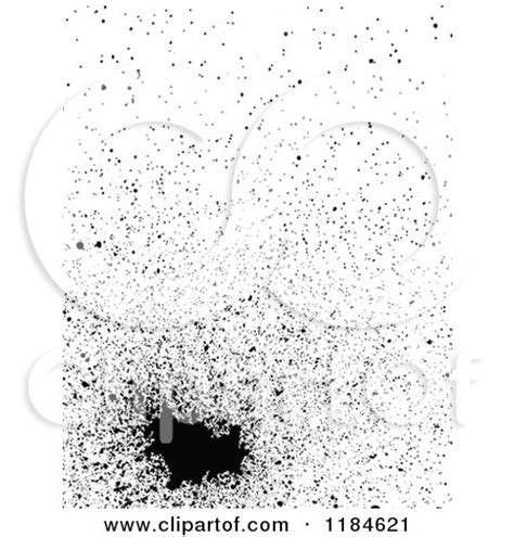 Clipart of a Black Spray Paint Splatter - Royalty Free Vector Illustration by dero #1184621