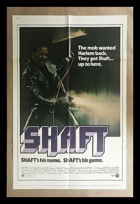 Original SHAFT movie poster (1971) award winning BLAXPLOITATION classic ...