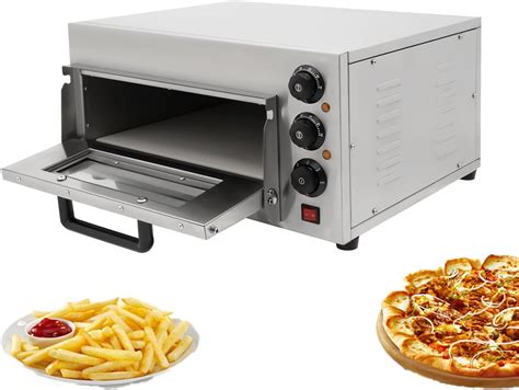 Pizza Oven Countertop for 12-14 inches Pizza, 2000W Stainless Steel ...