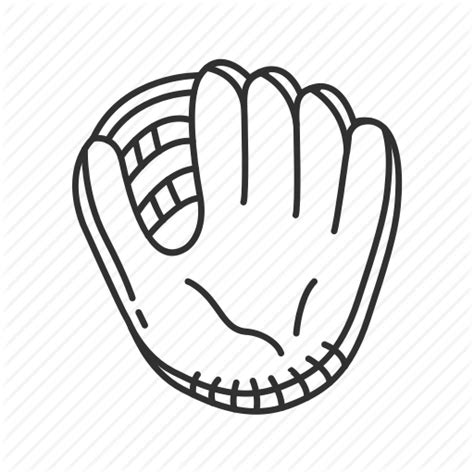 Baseball Glove Outline