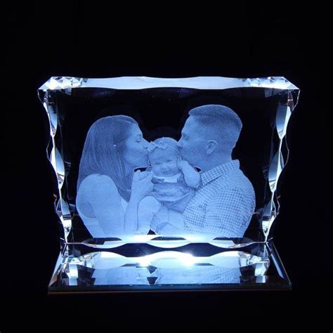 8x10x2cm photo lasered in solid crystal-glass laser | Etsy | Laser engraving, Photo engraving ...