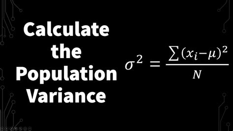 How To Calculate The Population Variance | Statistics - YouTube