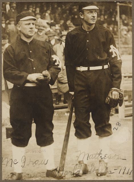 John McGraw and Christy Mathewson, New York Giants, 1911 W… | Flickr