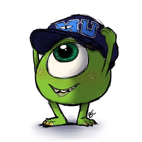 Mike Wasowski by Mitzy-Chan on DeviantArt | Милые рисунки, Рисунки ...