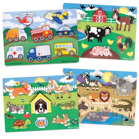 Peg Puzzles - Set of 4