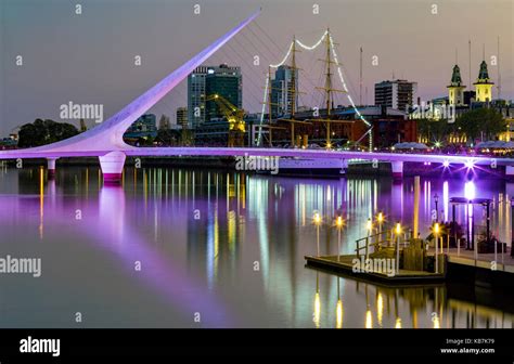 Woman Bridge (Puente de la Mujer). Puerto Madero, Buenos Aires ...