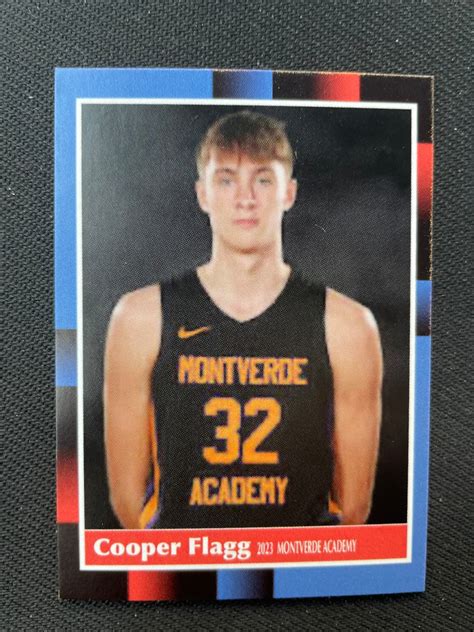 Only 50 Cooper Flagg Custom Rookie Card Montverde - Etsy