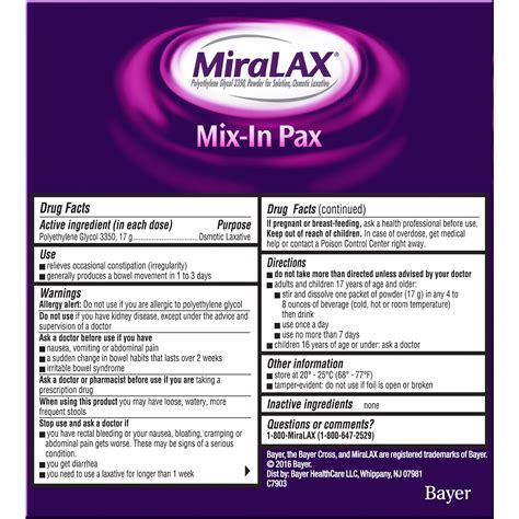 Miralax Dosage Chart For 4 Year Old | Kids Matttroy