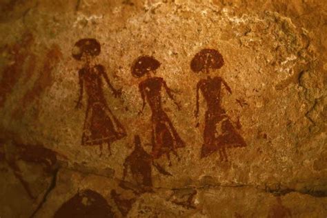 Rock art from Ennedi Plateau, in Chad. | Rock art, Paleolithic art, Cave paintings