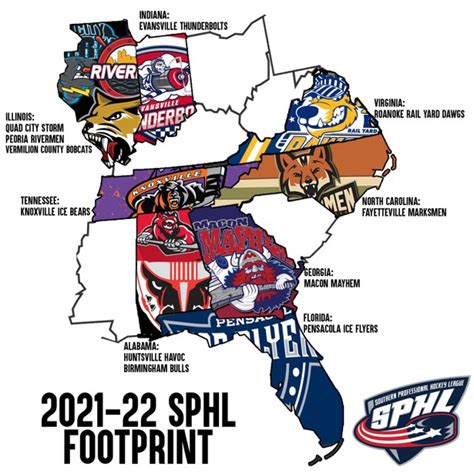 SPHL Team Map | SPHL - Southern Professional Hockey League