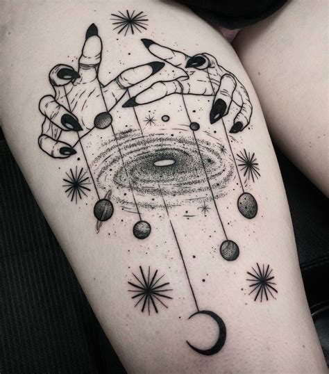 Pin by Hunter Etheridge on witchy tats | Thigh tattoo, Tattoos, Trendy tattoos