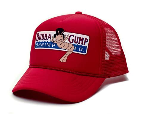 Custom Bubba Gump Shrimp Co. Printed Unisex Adult Truckers Hat Cap Red ...