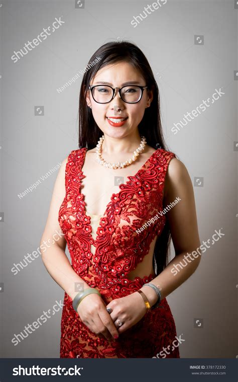 Sexy Chinese Girl Long Black-hair Glasses Stock Photo 378172330 | Shutterstock