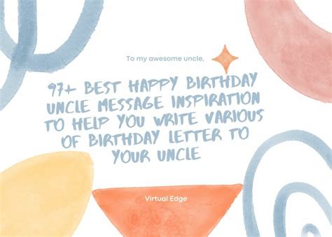 100+ Best Happy Birthday Uncle Message Inspiration to Help You Write ...