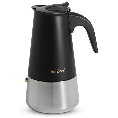 VonShef 6-Cup Stainless Steel Stove Top Coffee Percolator & Reviews ...