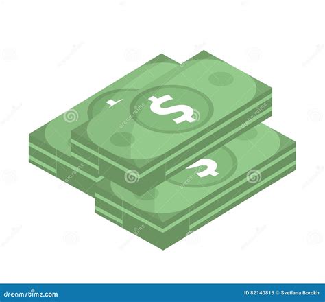 Dollar Icon, Flat Design. Money Dollars Isolated on White Background ...