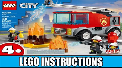 LEGO Instructions | City | 60280 | Fire Ladder Truck (Book 1) - YouTube