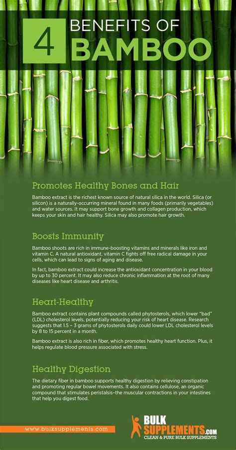 Bamboo Extract: Benefits, Side Effects and Dosage | Bamboo extract, Healing plants, Healthy bones