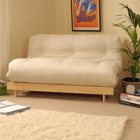 Cream 4ft 2 Seater Wooden Luxury Futon Sofa Bed | Sofa bed guest room, Futon sofa bed, Futon sofa