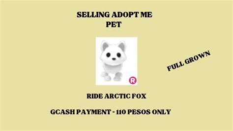 RIDE ARCTIC FOX ADOPT ME, Video Gaming, Gaming Accessories, In-Game ...