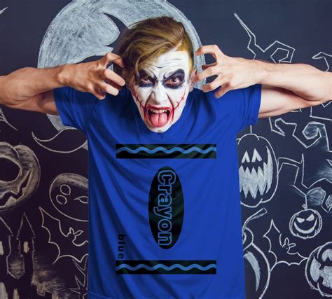 Blue Crayon Box DIY Costume Funny Halloween 2023 Quick Easy - Etsy Canada