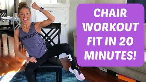 Chair Workout Video. Sit & Get Fit In 20 Minutes With This Chair Cardio Exercise Routine