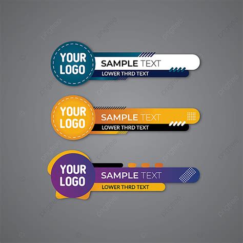 Modern Lower Third Graphics Template Dynamic Shape Of Design, Lower ...