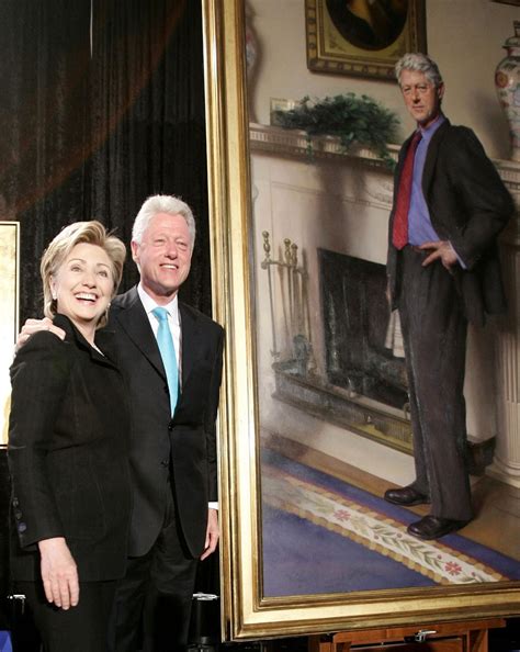 Bill Clinton portrait includes hidden Monica Lewinsky reference, artist ...