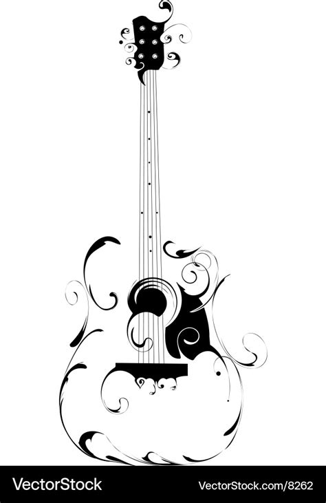 Guitar Royalty Free Vector Image - VectorStock