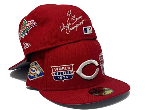 Red Cincinnati Reds World Champions New Era Fitted Hat – Sports World 165