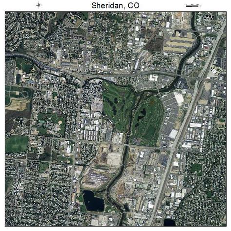 Aerial Photography Map of Sheridan, CO Colorado