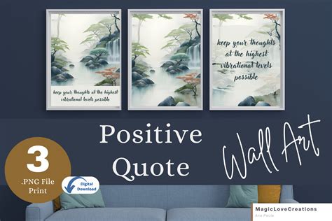 Printable Wall Art - Positive Quotes | Poster Templates ~ Creative Market