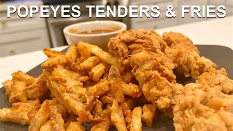Popeyes Chicken Tenders & Fries | Pour Choices Kitchen - YouTube
