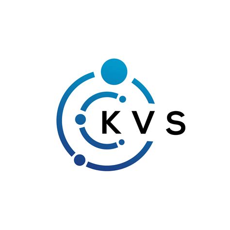 KVS letter technology logo design on white background. KVS creative ...