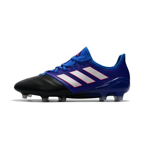 adidas Ace 17.1 Leather FG Soccer Cleats - Blue Black White