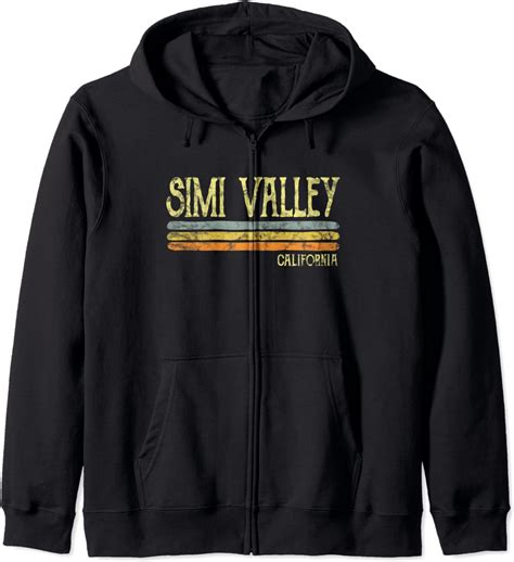 Amazon.com: Vintage Simi Valley California Zip Hoodie : Clothing, Shoes ...