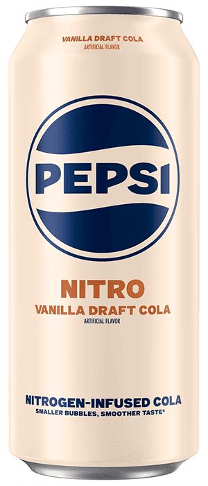 Caffeine in Pepsi Nitro Vanilla Draft Cola - Caffeine Savvy