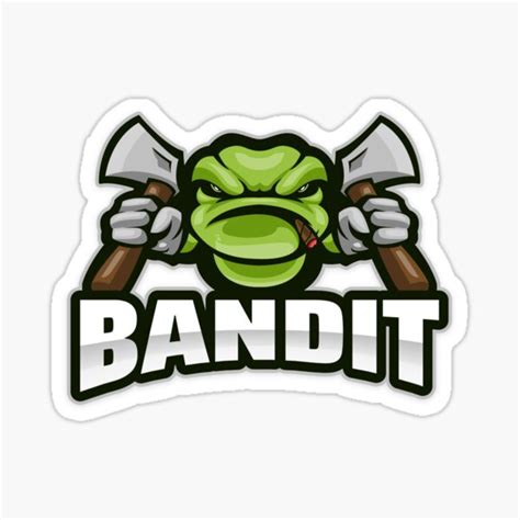 "Bandit" Sticker for Sale by Merchvain | Redbubble