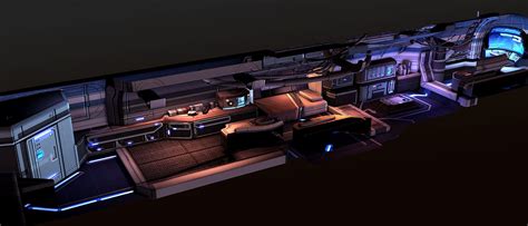 Stylized Spaceship Interior, Tyler Smith | Spaceship interior ...