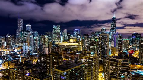 Downtown Chicago Skyline - Downtown Chicago Winter Skyline High-Res ...