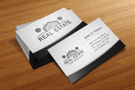 Elegant Real Estate Business Card Template :: Behance